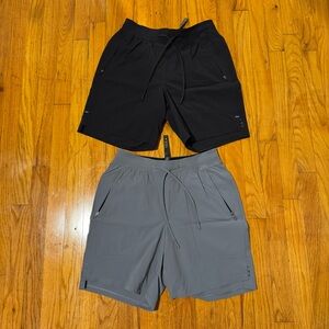 Lululemon Men’s License To Train Shorts 7" (set Of 2) Size Small New